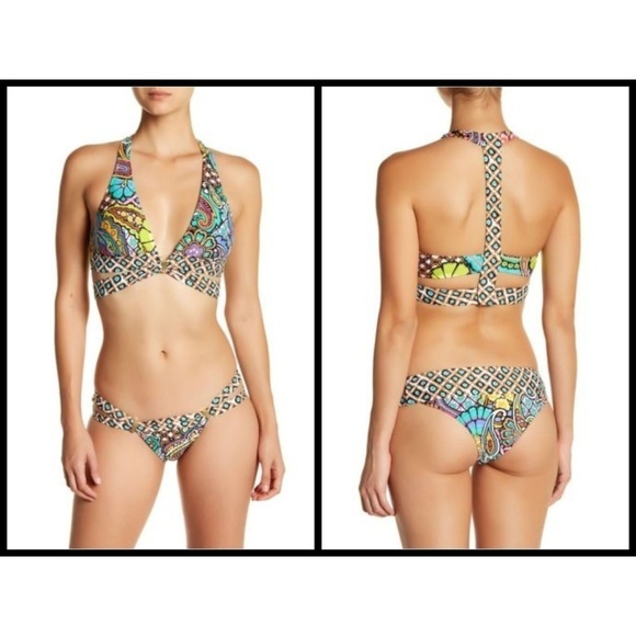 💕TRINA TURK💕 Brazilian Hipster Bikini Bottoms 10 - Picture 1 of 8